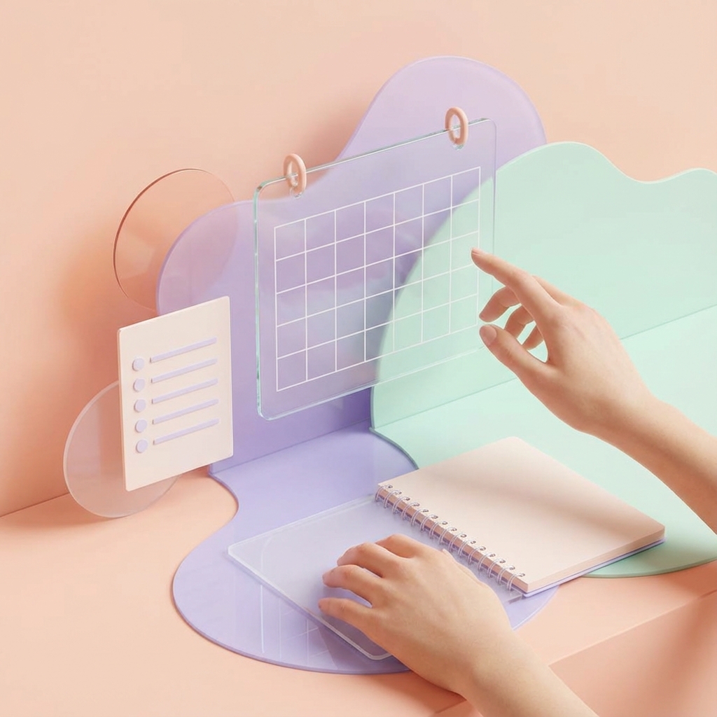 Rivulet App Interface - A clean dark mode experience for mindful organization